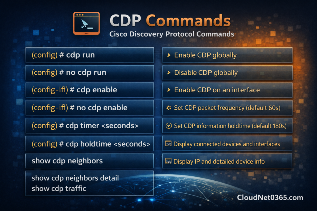 CDP Commands