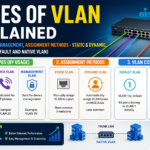 Types of VLAN Explained (Data, Voice, Management,Assignment Methods - Static & Dynamic,Concepts - Default and Native VLAN)