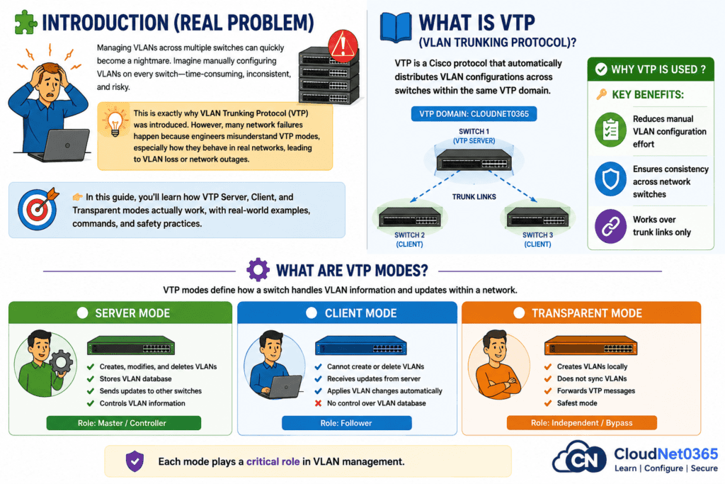 What are VTP Modes?