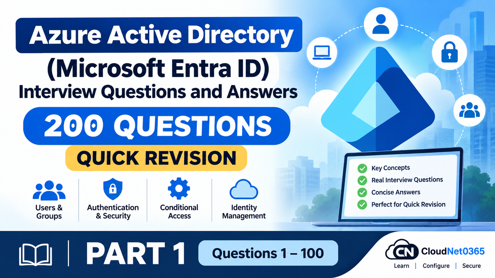 Microsoft Entra ID Interview Questions and Answers – 200 Questions Quick Revision Part 1