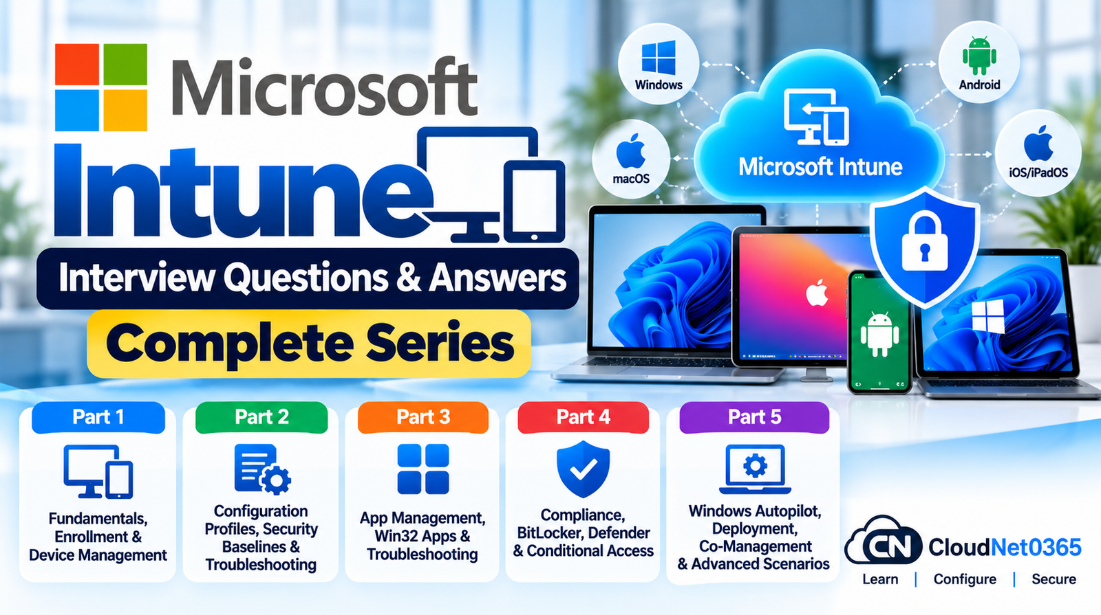 Microsoft Intune Interview Questions & Answers – Complete Series