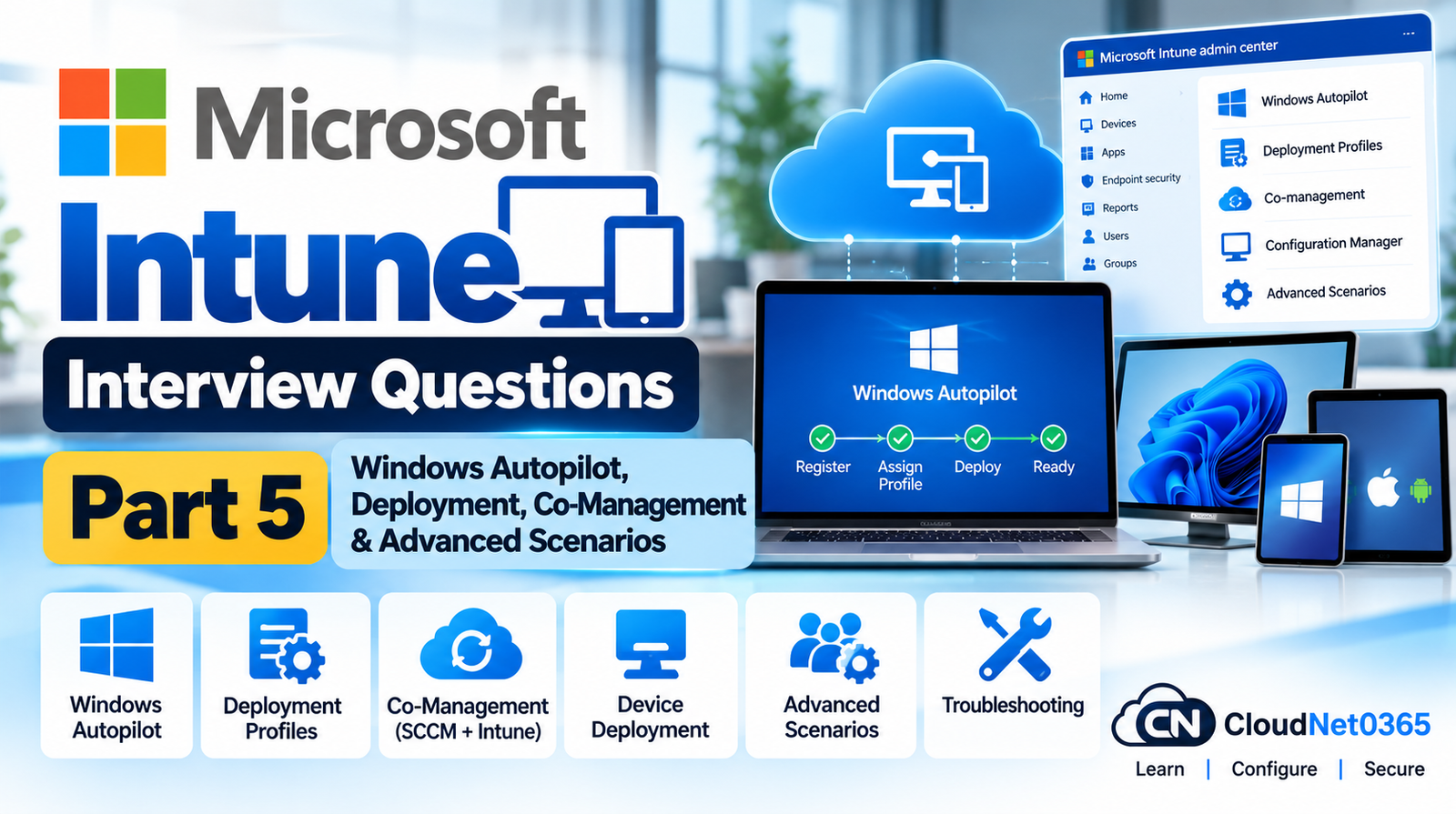Microsoft Intune Interview Questions – Part 5: Windows Autopilot, Deployment, Co-Management & Advanced Scenarios