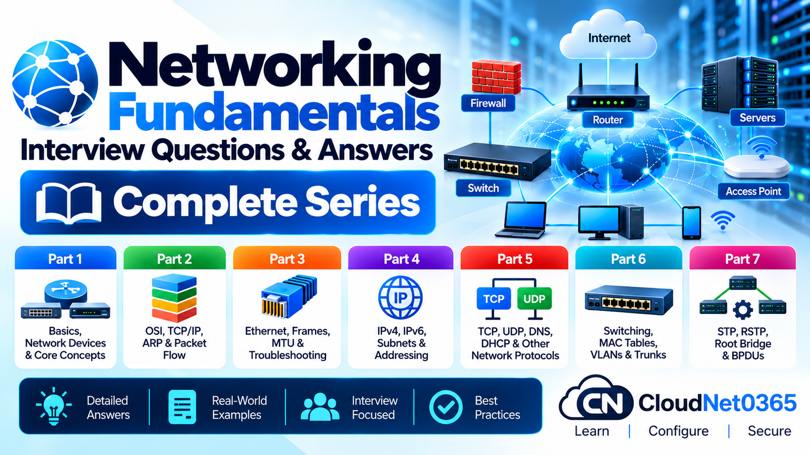 Networking Fundamentals Interview Questions & Answers – Complete Series